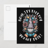 Bruh it's test day you got this funny school motiv ポストカード (正面/裏面)