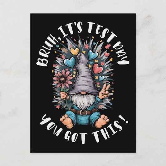 Bruh it's test day you got this funny school motiv ポストカード (正面)