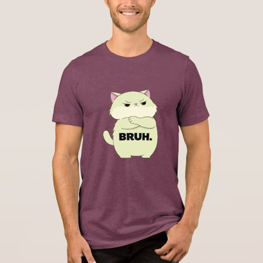 Bruh Kitty  トライブレンドＴシャツ (正面)