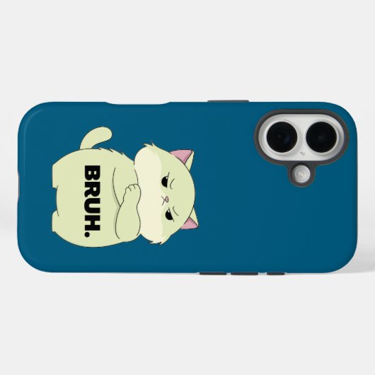 Bruh Kitty iPhoneケース Case-Mate iPhoneケース (裏面 (横))