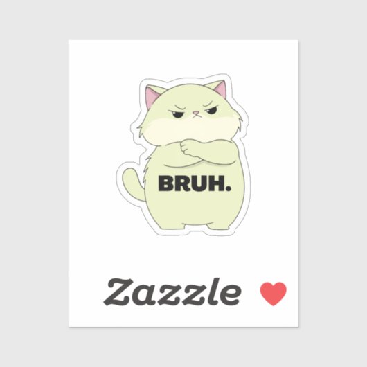 Bruh Kitty Sticker シール (シート)