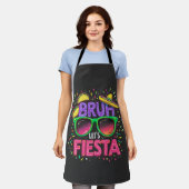 Bruh, Let's Fiesta Cinco De Mayo Mexican Culture エプロン (着用した状態)