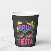 Bruh, Let's Fiesta Cinco De Mayo Mexican Culture 紙コップ (正面)