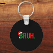 Bruh Meme クリスマス キーホルダー (正面)