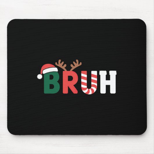 Bruh Meme クリスマス マウスパッド (正面)