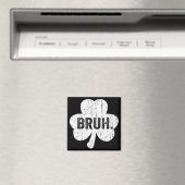 Bruh Meme Funny Saying Bro Greeting Teen Boy St Pa マグネット (インサイチュ (食洗機))