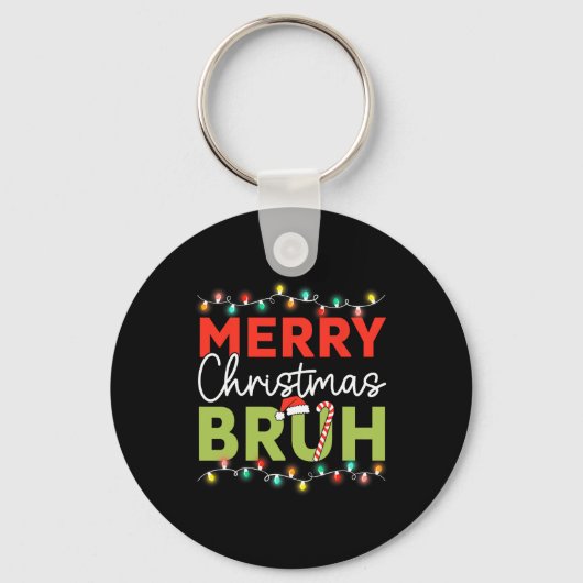 Bruh Meme Funny Saying Bro Greeting Teens Boys Men キーホルダー (正面)