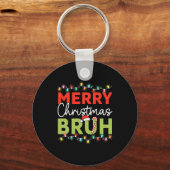 Bruh Meme Funny Saying Bro Greeting Teens Boys Men キーホルダー (正面)
