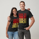 Bruh Multi Color Red Yellow Bruh Tシャツ (ユニセックス)