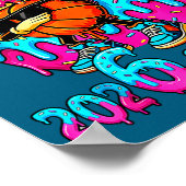 Bruh Next Two Years 2026 2027 Drip Ice Cream Baske ポスター (角)