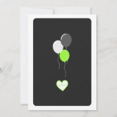 Bruh No Cap, Black & Green Birthday 招待状 (裏面)