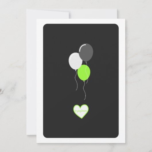 Bruh No Cap, Black & Green Birthday 招待状 (裏面)