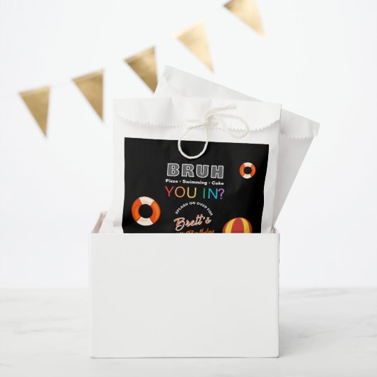 Bruh Pool Party Birthday  フェイバーバッグ (パーティー)