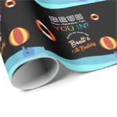 Bruh Pool Party Birthday  ラッピングペーパー (ロールコーナー)