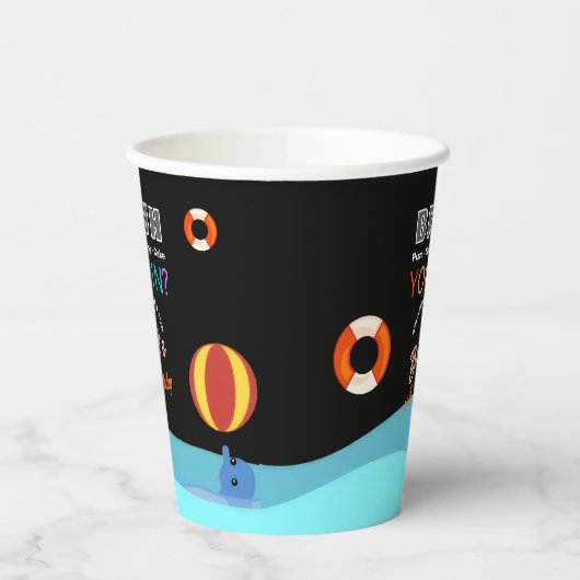 Bruh Pool Party Birthday 紙コップ (左)