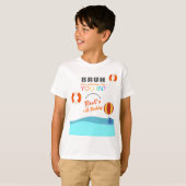 Bruh Pool Party Birthday kids Tシャツ (正面フル)