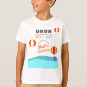 Bruh Pool Party Birthday kids Tシャツ (正面)