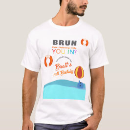 Bruh Pool Party Birthday Parent's Tシャツ