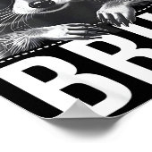 Bruh Raccoon Trash Racoon Camo Hat Youth Teens Kid ポスター (角)