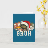 Bruh Santa Duck Hunting Camo Hat Men Women Kids Xm カード (黄色い花)