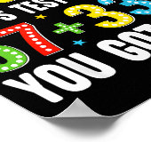 Bruh test testing day got this 67 meme teacher kid ポスター (角)