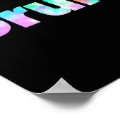 Bruh Tie Dye Brah Bro Dude Greeting Slang Funny Me ポスター (角)