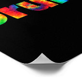 Bruh Tie Dye Brah Bro Dude Greeting Slang Funny Me ポスター (角)