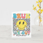 Bruh Weアウト先生可愛い学年末Summe カード (黄色い花)