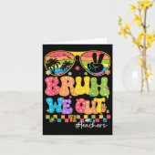 Bruh Weアウト先生可愛い学年末Summe カード (黄色い花)