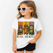 Bruh WeバックラクーンCapybara Opossumスクールバック Tシャツ