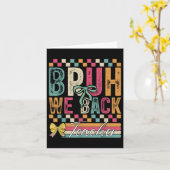 Bruh Weバック先生ハッピーファースト初日Te カード (黄色い花)