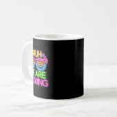 Bruh We Are Tee 白熱［赤熱］光を放つ Team絞り染め子供へ Boys コーヒーマグカップ (正面左)