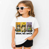 Bruh We Back アライグマ | レトロな動物好きのためのスクールグッズ Tシャツ