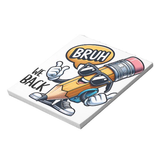 Bruh We Back ノートパッド (回転)