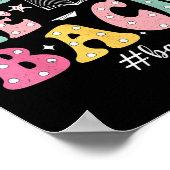Bruh We Back 子供の小学校の初日 面白い バックプリントTシャツ ポスター (角)