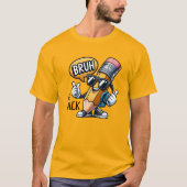 Bruh We Back、学校に戻って先生 Tシャツ (正面)