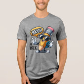 Bruh We Back、学校へ戻ろう先生 トライブレンドTシャツ (正面)