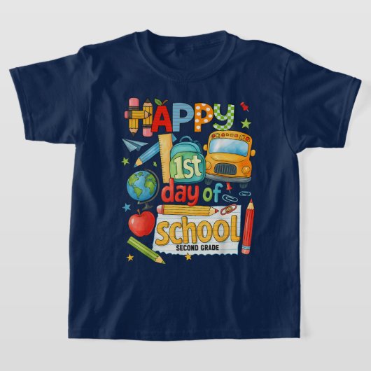 Bruh We Back 2年生 バックトゥスクール セカンドグレード Tシャツ (レイダウン)