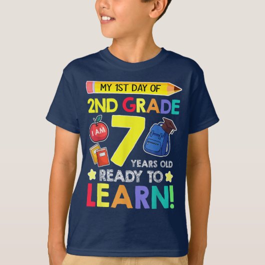 Bruh We Back 2年生 バックトゥスクール セカンドグレード Tシャツ (正面)