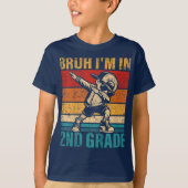Bruh We Back 2年生 バックトゥスクール セカンドグレード Tシャツ (正面)