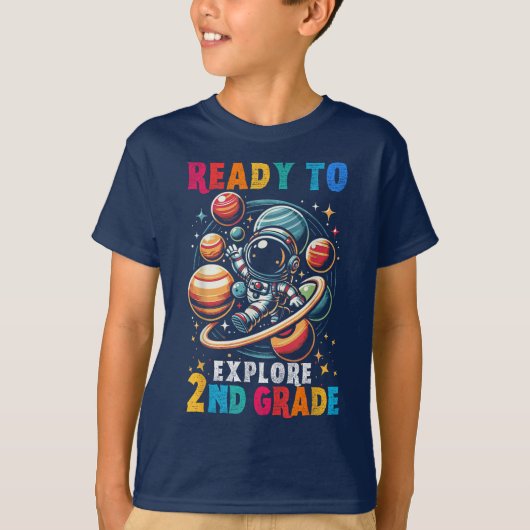 Bruh We Back 2年生 バックトゥスクール セカンドグレード Tシャツ (正面)
