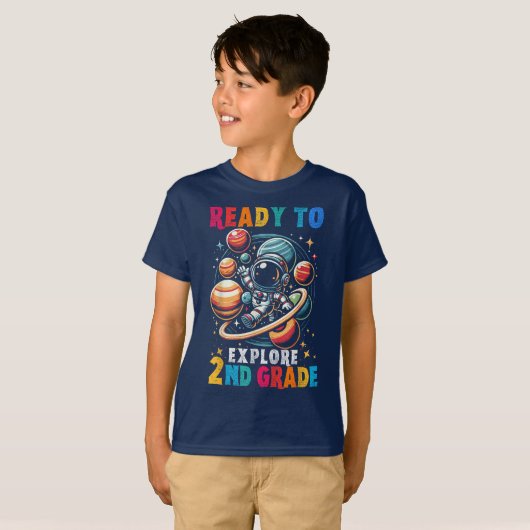 Bruh We Back 2年生 バックトゥスクール セカンドグレード Tシャツ (正面フル)