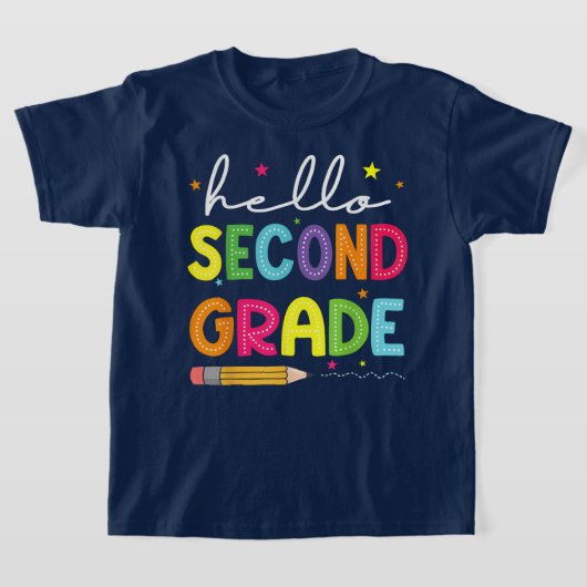 Bruh We Back 2nd Grade Back to School Second Grade Tシャツ (レイダウン)