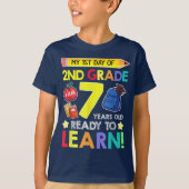 Bruh We Back 2nd Grade Back to School Second Grade Tシャツ (正面)