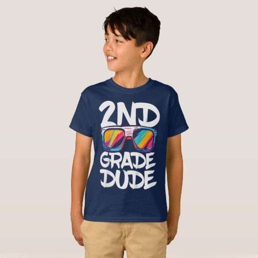 Bruh We Back 2nd Grade Back to School Second Grade Tシャツ (正面フル)