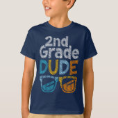 Bruh We Back 2nd Grade Back to School Second Grade Tシャツ (正面)