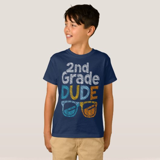 Bruh We Back 2nd Grade Back to School Second Grade Tシャツ (正面フル)