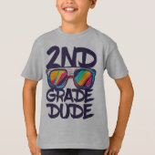 Bruh We Back 2nd Grade Back to School Second Grade Tシャツ (正面)
