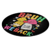Bruh We Back 4年生 バックトゥスクール 四年生 カッティングボード (角)