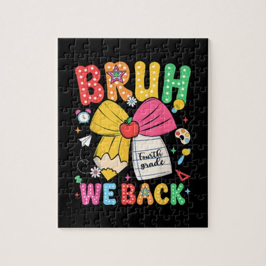 Bruh We Back 4年生 バックトゥスクール 四年生 ジグソーパズル (縦)